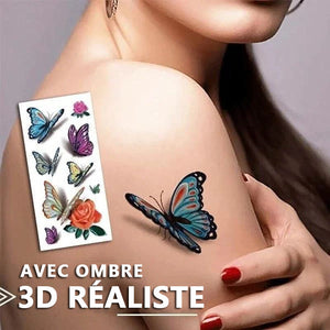 Moderigtige 3D tatoverings klistermærker 50 STK