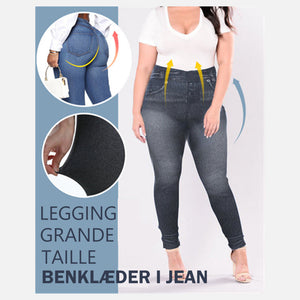 Leggings til kvinder i elastiske jeans
