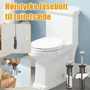 Boltsæt til kraftigt toiletsædebeslag