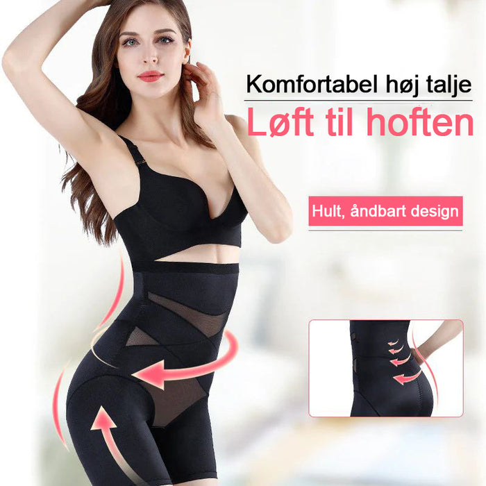 Cross compression højtaljet slankende shapewear trusser