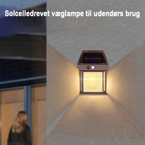 Solar wolfram-væglampe til udendørs brug