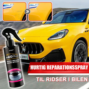 Spray til hurtig reparation af bilridser