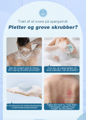 Silikone badebælte skrubbe børste
