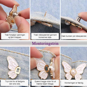✨Sæt med 4 aftagelige sommerfugleclips🦋