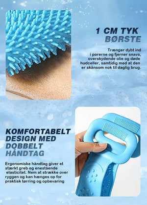 Silikone badebælte skrubbe børste
